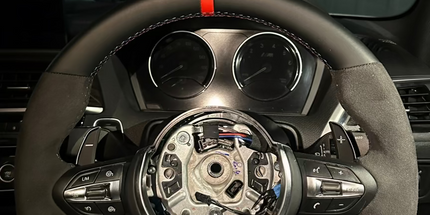 Half Alcantara Steering Wheel F-Series BMW