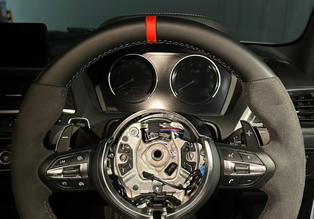 Half Alcantara Steering Wheel F-Series BMW