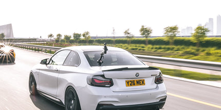 BMW F22 2-series / M2 F87 M style spoiler gloss black