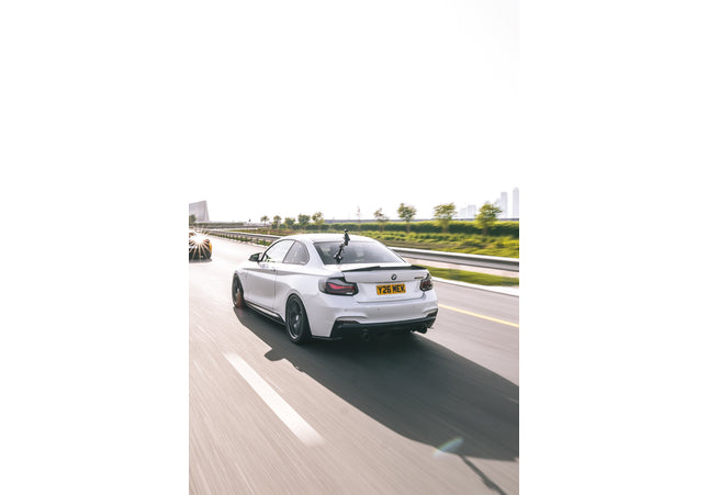 BMW F22 2-series / M2 F87 M style spoiler gloss black