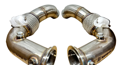 M5 F10 S63 Catless Downpipes by NAME-IT (All F1x series)