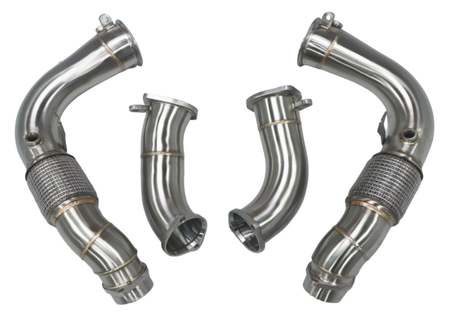 M5 G90 S68 Downpipes by NAME-IT (G9x Series)