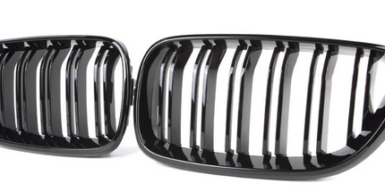 BMW F22 Double Slat Grilles Gloss Black