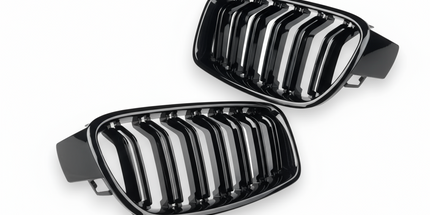 BMW F30 / F31 Double Slat Grilles Gloss Black