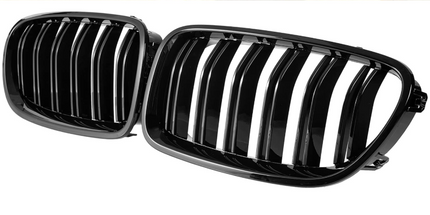 BMW F10 Double Slat Grilles Gloss Black