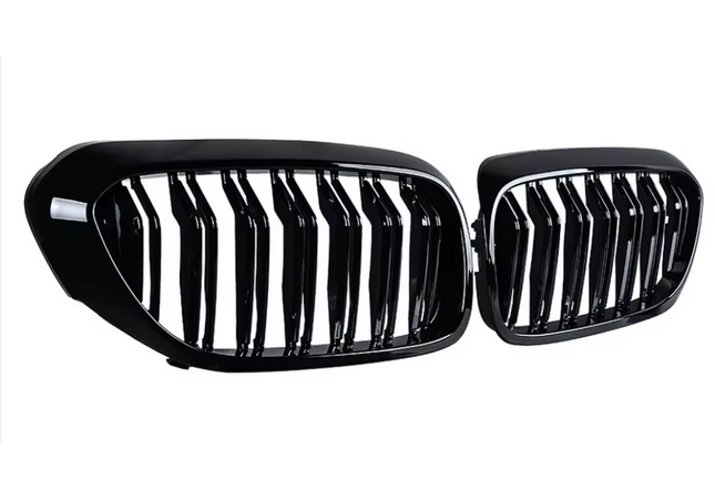 BMW G30 F90 Pre-LCI Double Slat Grilles Gloss Black