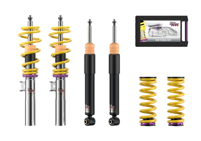 KW V1 INOX Coilover Suspension - BMW F2x / F3x X-Drive With EDC Cancellation Kit