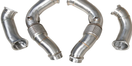 M5 F90 S63 Catless Downpipes by NAME-IT (All F9X series)