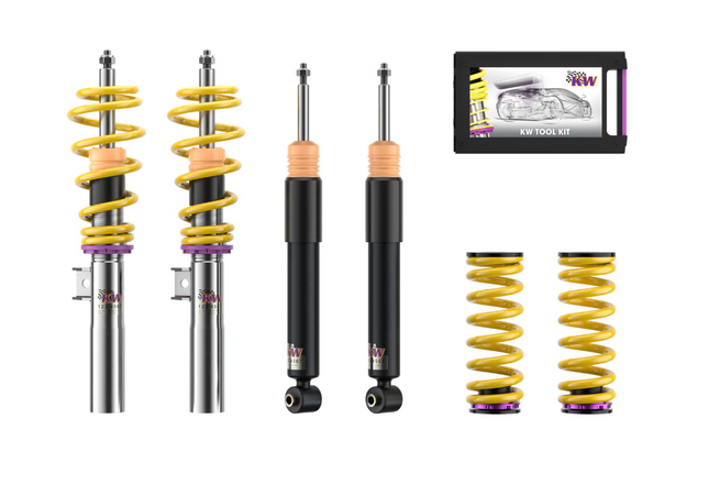 KW V3 INOX Coilover Suspension - BMW F12/F13 6-Series RWD With EDC Cancellation Kit